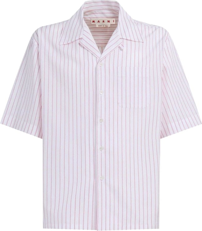 Marni Striped S/s Shirt - White Wit