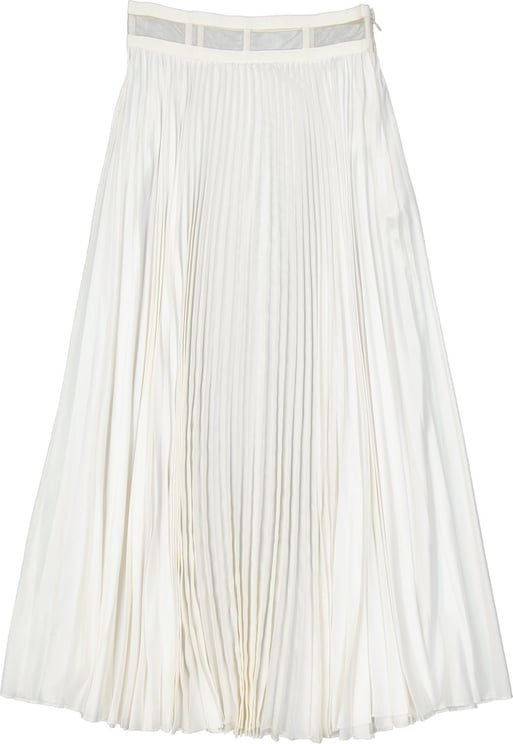 Dior Dior Pleated Midi Skirt Wit