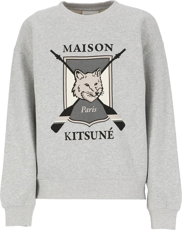 Maison Kitsuné Maison Kitsune' Sweaters Grey Grey Grijs