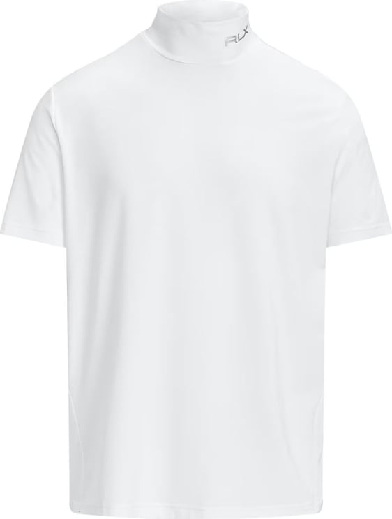 Ralph Lauren Rlx Golf Mock Neck Logo T-shirt Wit
