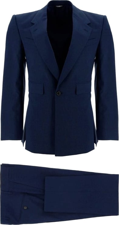 Dolce & Gabbana Dolce & Gabbana Wool Suit Blauw