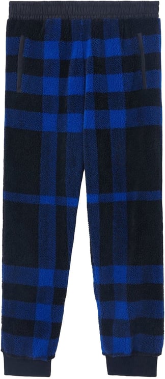 Burberry Dimitri Check Fleece Pants Blauw