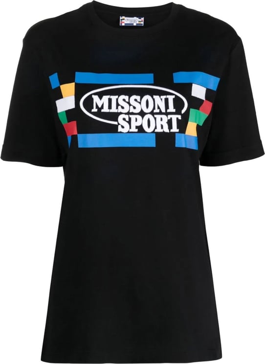 Missoni Sport Logo T-shirt Zwart