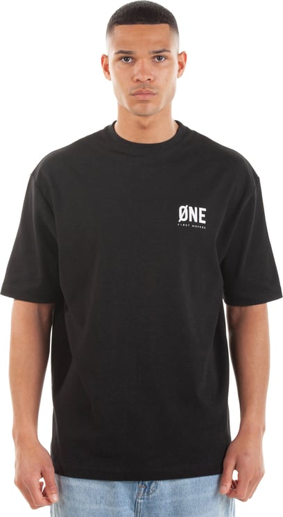 Øne First Movers T-shirt Creative Øne Black/White Zwart