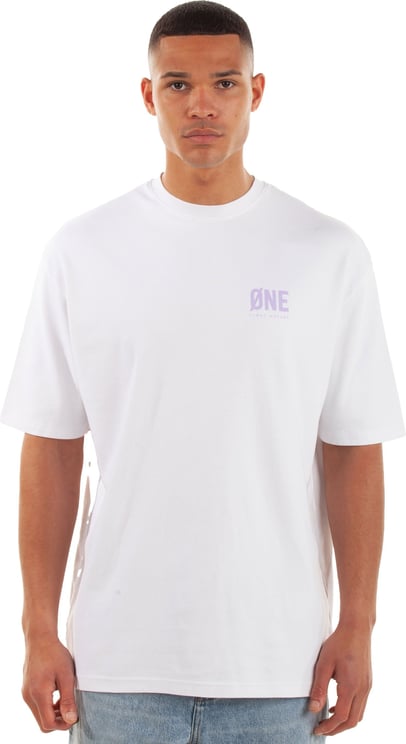 Øne First Movers T-shirt Creative Øne White/Lila Wit