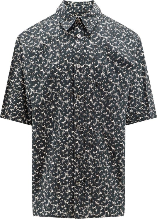 Isabel Marant Cotton shirt with all-over print Zwart