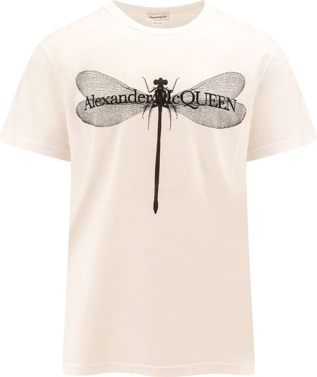 Alexander McQueen DragonFly organic cotton t-shirt Wit