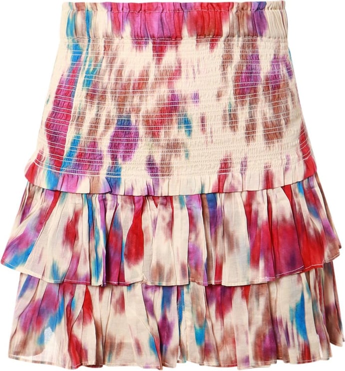 Isabel Marant Organic cotton skirt with multicolor print Divers