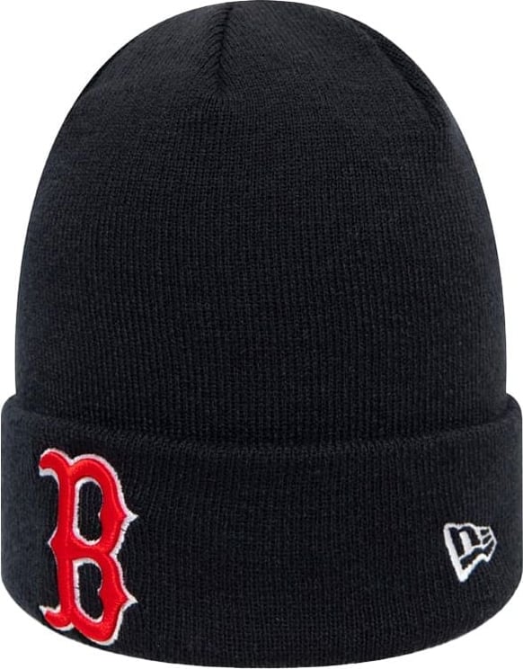 New Era Boston Red Sox Navy Cuff Beanie Blauw