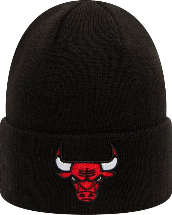 New Era Chicago Bulls Black Cuff Beanie Zwart