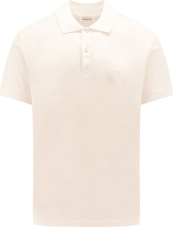 Alexander McQueen Organic cotton polo shirt Wit