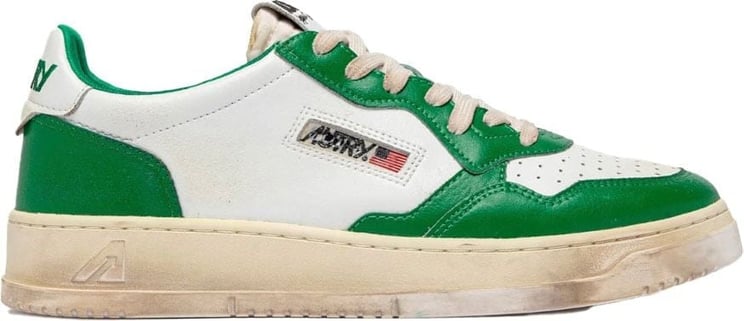 Autry Supervintage Low White/Green Groen