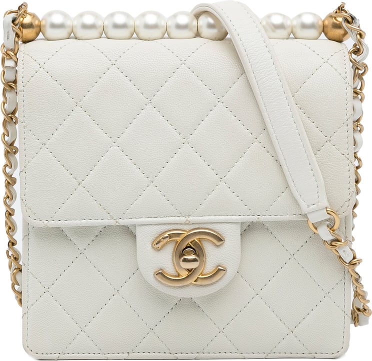 Chanel Small Chic Pearls Flap Bag Wit