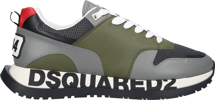 Dsquared2 Sneaker Low Running Grau-kombi Stinger Groen