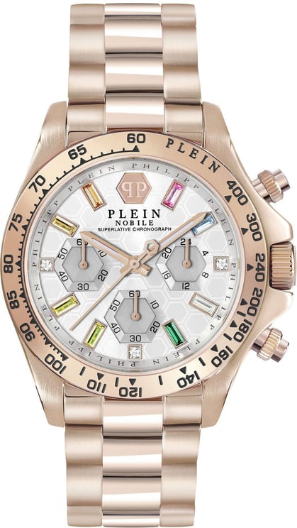 Philipp Plein PWSBA0323 Nobile Lady horloge 38 mm Zilver