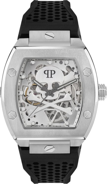 Philipp Plein PWBAA2123 The $keleton automatisch horloge 44 mm Zilver