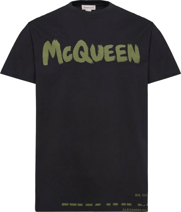 Alexander McQueen logo-print cotton T-shirt Zwart