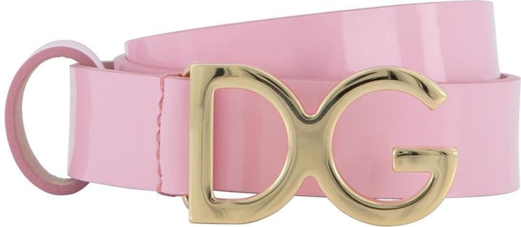 Dolce & Gabbana Logo Belt Roze