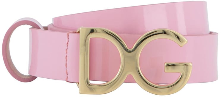 Dolce & Gabbana Logo Belt Roze