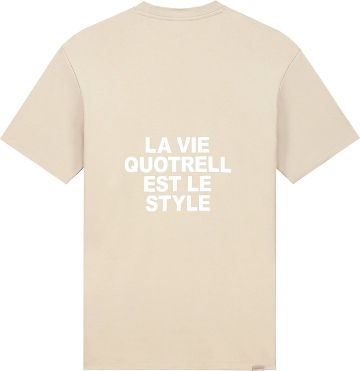 Quotrell La Vie T-shirt | Oat/off White Wit