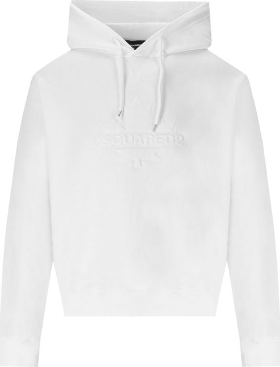 Dsquared2 Leaf Cool White Hoodie White Wit