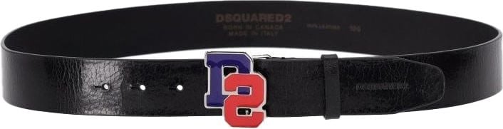 Dsquared2 D2 College Black Belt Black Zwart