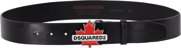 Dsquared2 D2 Leaf Black Belt Black Zwart