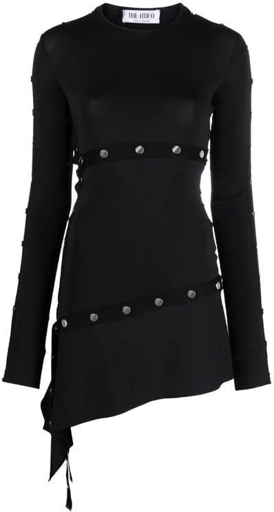 The Attico mini dress black Zwart