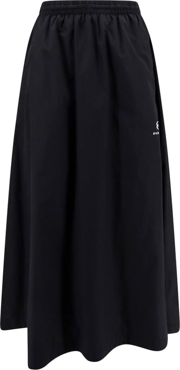 Balenciaga Long skirt with embroidered Unity Sports Icon motif Zwart