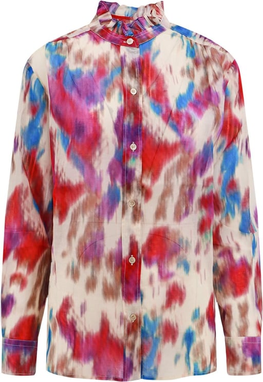 Isabel Marant Organic cotton shirt with multicolor print Divers