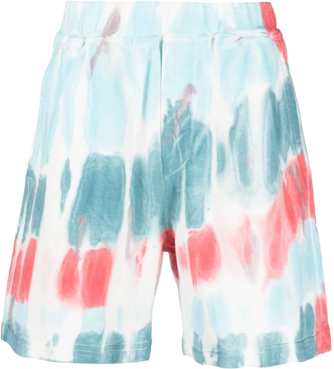 Dsquared2 Tie Dye Distressed Relax Fit Shorts Divers