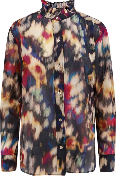 Isabel Marant Organic cotton shirt with multicolor print Divers