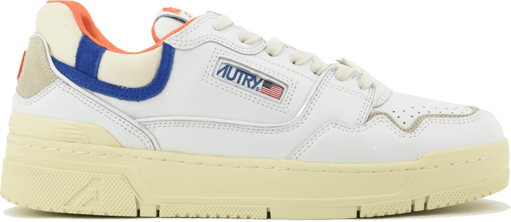 Autry Clc Sneaker White Orange Wit
