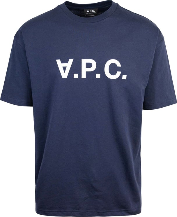 A.P.C. A.P.C. T-shirts and Polos Blue Blauw