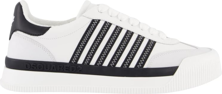 Dsquared2 New Jersey White And Black Sneaker White Wit