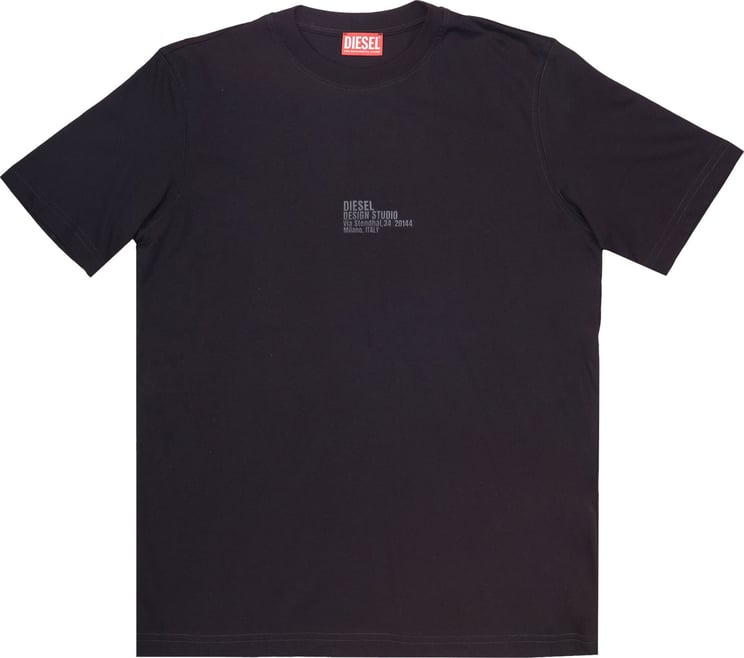 Diesel T-shirt T-Must Slits N2 Nera Zwart