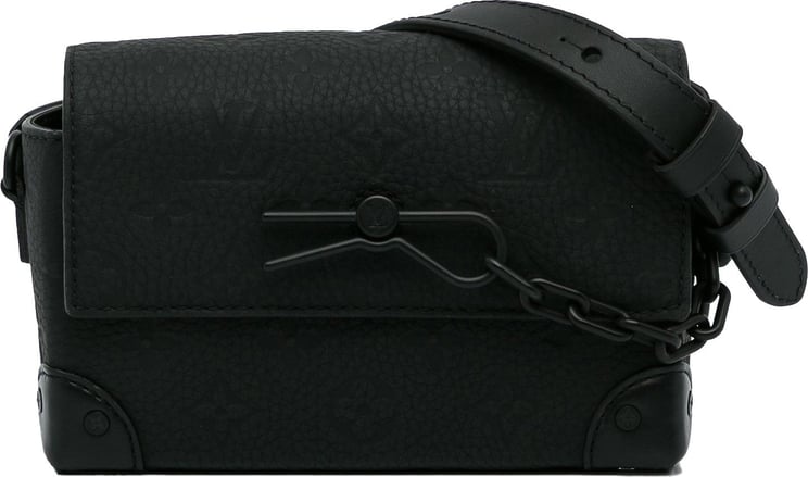 Louis Vuitton Monogram Taurillon Steamer Wearable Wallet Zwart