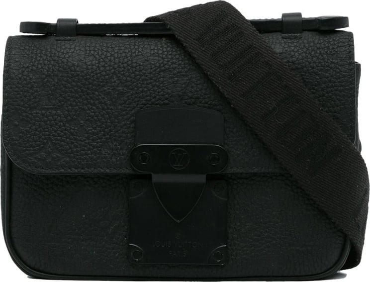 Louis Vuitton Taurillon S Lock Sling Bag Zwart