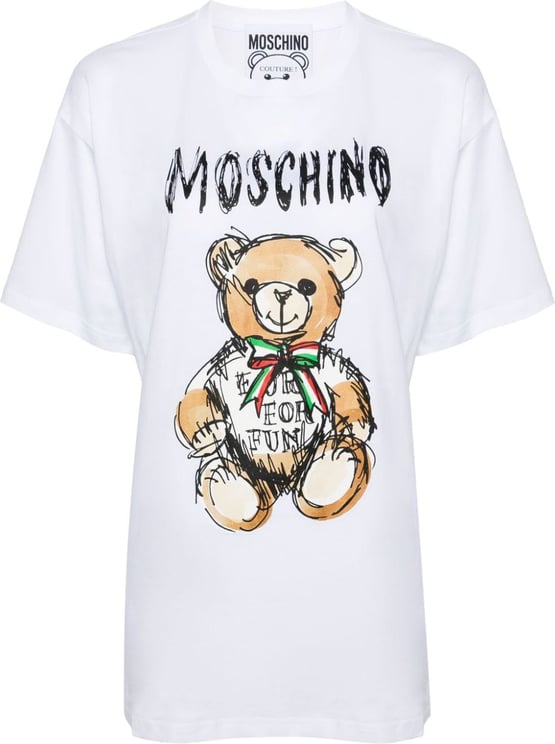 Moschino Top White White Wit