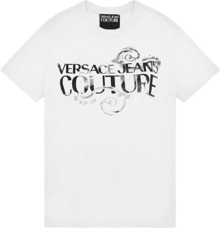 Versace Jeans Couture Versace Jeans Couture T-Shirt Logo Watercolor White Wit