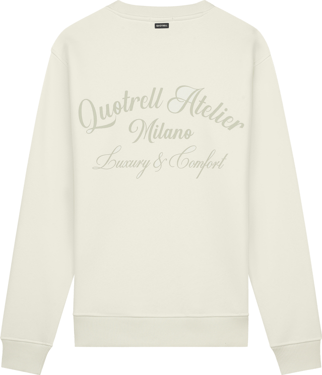 Quotrell Atelier Milano Crewneck | Off White/oat Wit