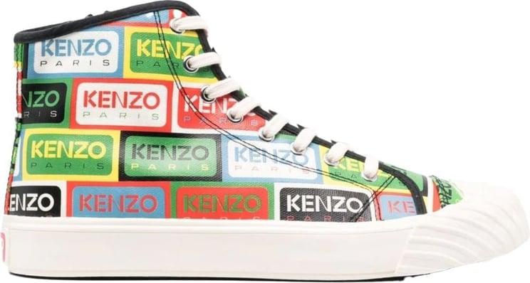 Kenzo School Logo High-top Sneakers Divers