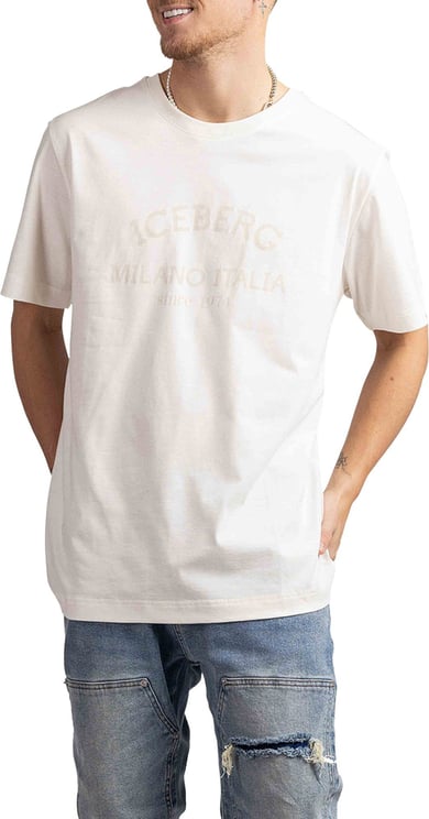 Iceberg 5D Milano T-Shirt Heren Wit Wit