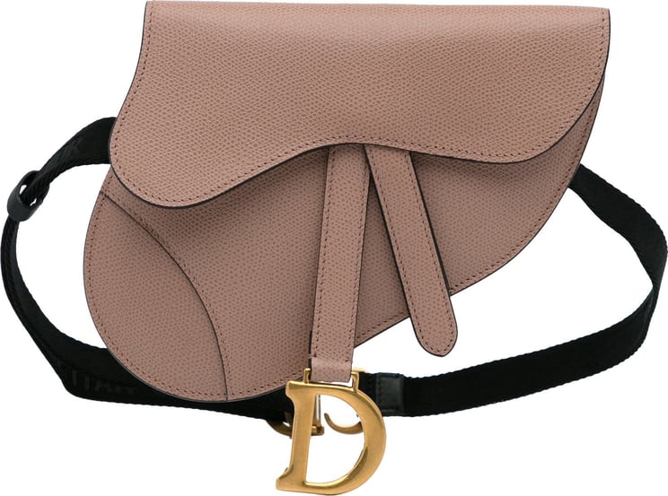 Dior Leather Saddle Belt Bag Bruin