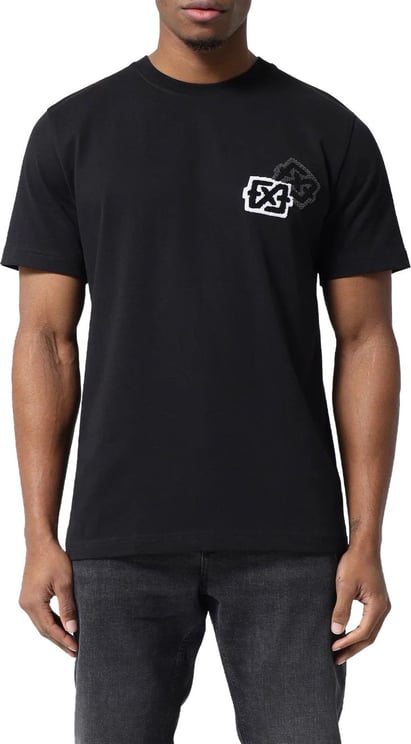 XPLCT Studios Duplex T-Shirt Heren Zwart Zwart