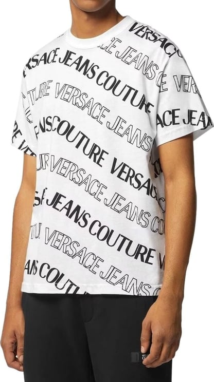 Versace Jeans Couture Versace Couture Heren T-shirt Wit 76GAH6R0-JS296/003 Wit