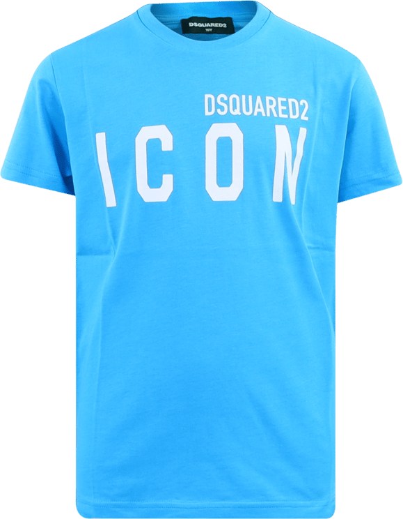 Dsquared2 Dsquared2 DQ1359 D00MV kinder t-shirt turquoise Blauw