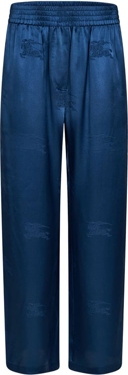 Burberry Burberry Trousers Blue Blauw