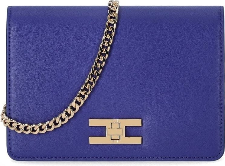 Elisabetta Franchi Indigo Blue Crossbody Bag Blue Blauw