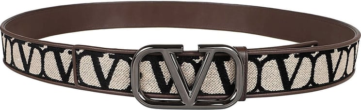 Valentino buckle belt toile iconographe Neutraal